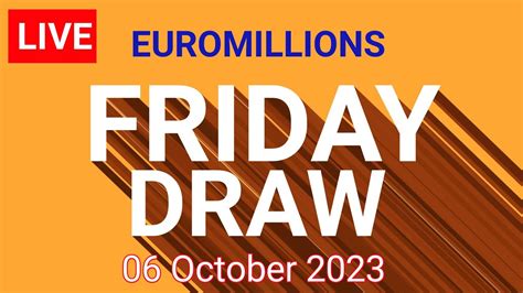 youtube live euromillions draw.